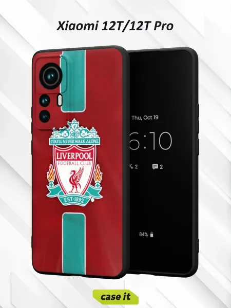 Case it Чехол на Xiaomi 12T 12T Pro с принтом Ливерпуль