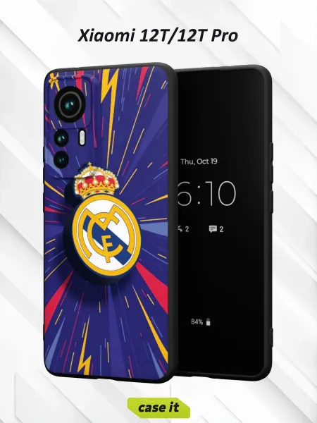 Case it Чехол на Xiaomi 12T 12T Pro с принтом Мадридский Реал