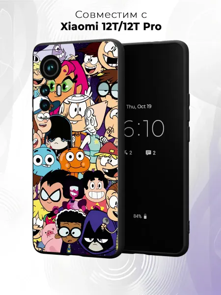 Case it Чехол на Xiaomi 12T 12T Pro с мультяшным принтом
