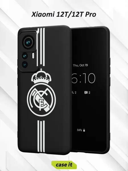 Case it Чехол на Xiaomi 12T 12T Pro с принтом ФК РЕАЛ ЧБ
