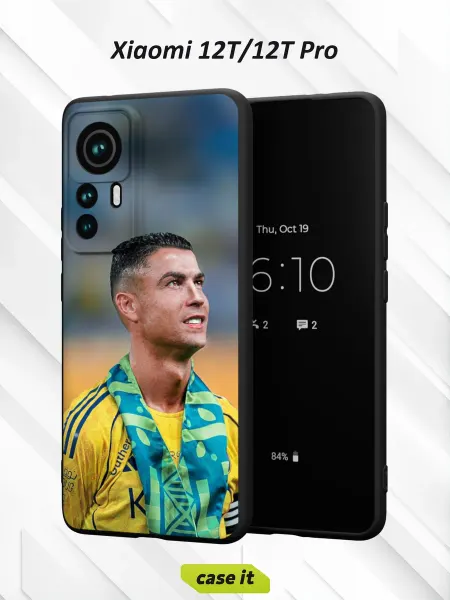 Case it Чехол на Xiaomi 12T 12T Pro с принтом Жёлтая форма Роналду