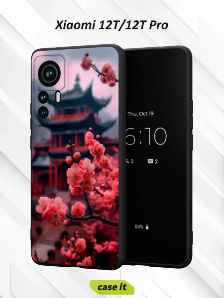 Case it Чехол на Xiaomi 12T 12T Proс принтом японская вишня