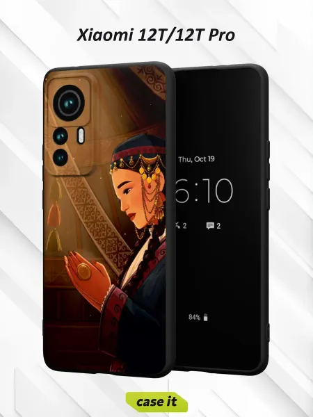 Case it Чехол на Xiaomi 12T 12T Proс принтом Девушка