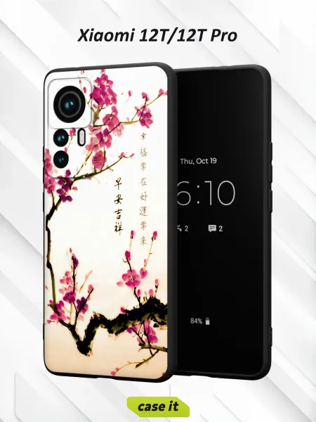 Case it Чехол на Xiaomi 12T 12T Proс принтом китайская живопись