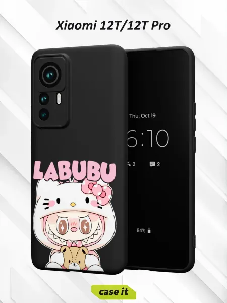 Case it Чехол на Xiaomi 12T 12T Proс принтом Лабубу