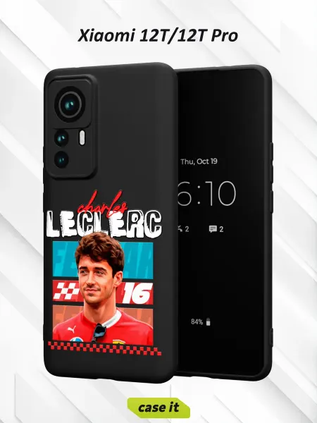 Case it Чехол на Xiaomi 12T 12T Proс принтом Шарль Леклер