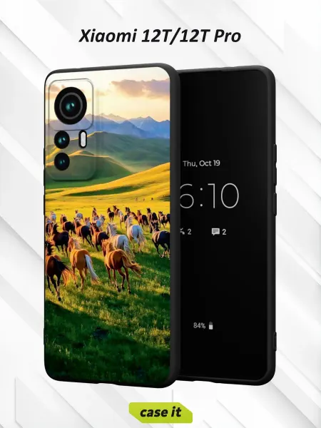 Case it Чехол на Xiaomi 12T 12T Proс принтом Лошади