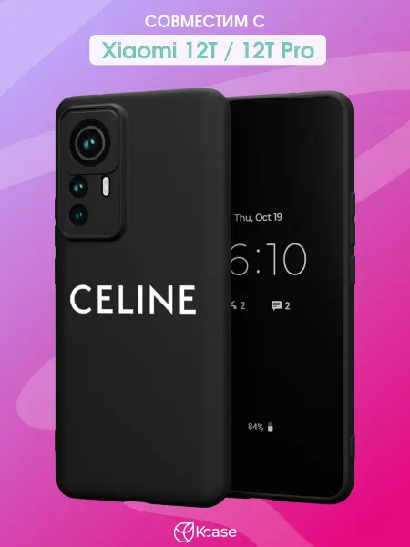 Kcase Чехол на Xiaomi 12T 12T Pro с принтом CELINE
