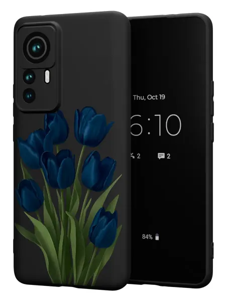 FACTORIA Чехол на Xiaomi 12T 12T Pro с принтом Тюльпаны
