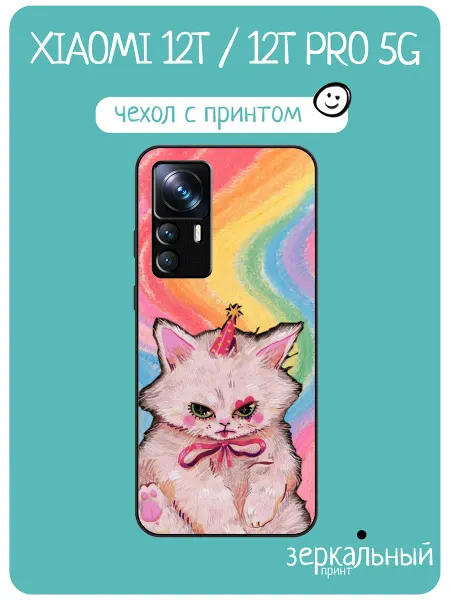 INCoverCase Чехол на Xiaomi 12T принт с котиком
