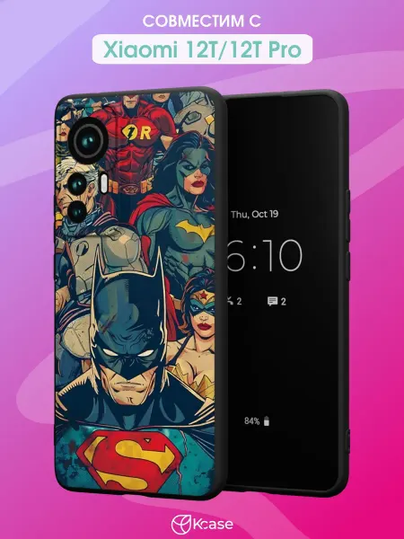 Kcase Чехол на Xiaomi 12T 12T Pro с принтом Marvel