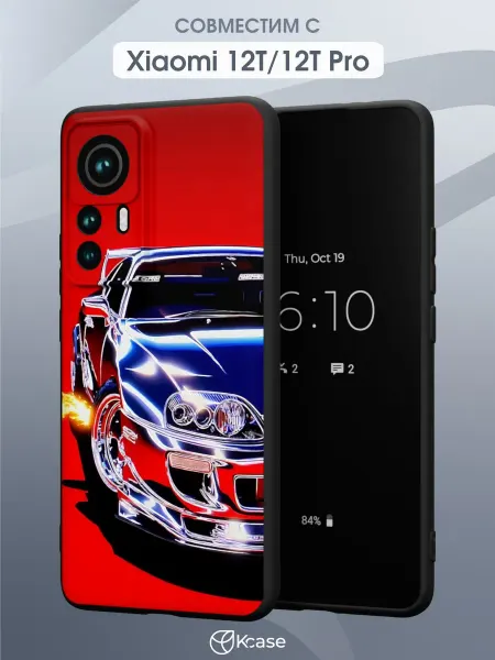 Kcase Чехол на Xiaomi 12T 12T Pro с принтом Toyota