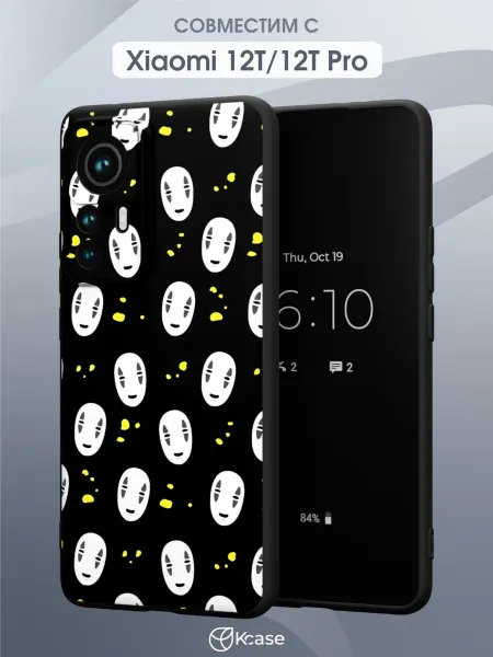 Kcase Чехол на Xiaomi 12T 12T Pro с принтом Безликий