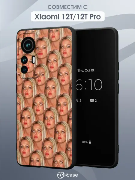 Kcase Чехол на Xiaomi 12T 12T Pro с принтом Бритни Спирс