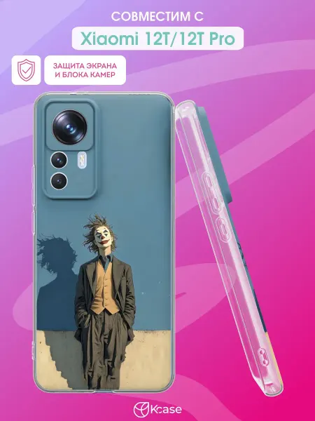 Kcase Чехол на Xiaomi 12T 12T Pro с принтом Джокер