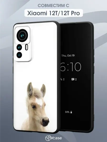Kcase Чехол на Xiaomi 12T 12T Pro с принтом Жеребенок