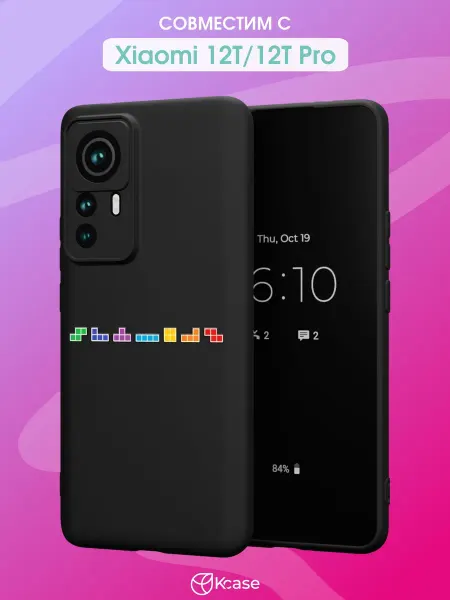Kcase Чехол на Xiaomi 12T 12T Pro с принтом Тетрис