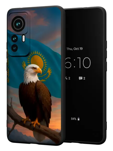 PBl store Чехол на Xiaomi 12T 12T Pro с принтом Орел Казахстан