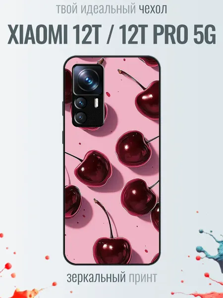TrendyCase67 Чехол на Xiaomi 12T принт с вишнями
