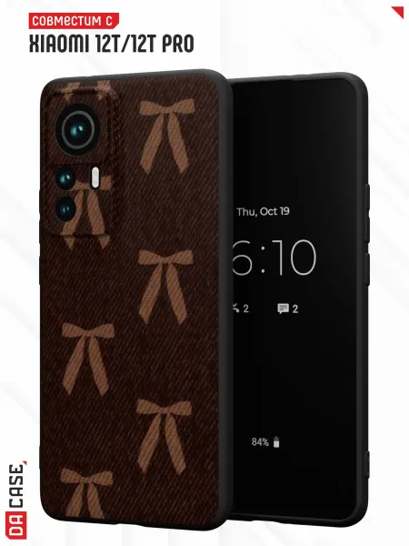DACase Чехол на Xiaomi 12T12T Pro с принтом бантики