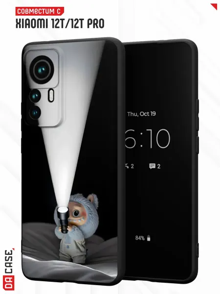 DACase Чехол на Xiaomi 12T12T Pro с принтом Лабубу
