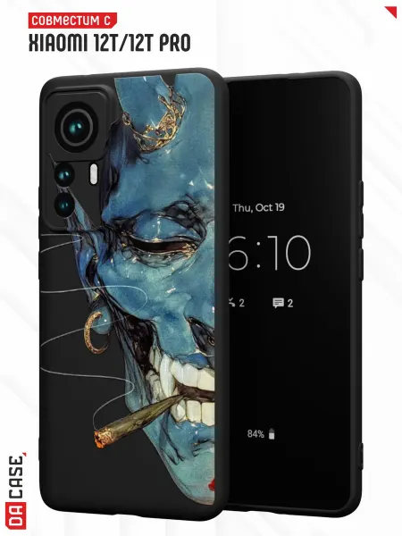 DACase Чехол на Xiaomi 12T12T Pro с принтом маска
