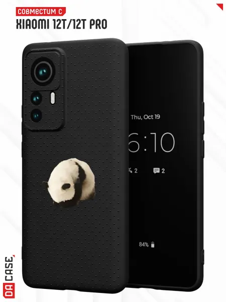 DACase Чехол на Xiaomi 12T12T Pro с принтом Панда