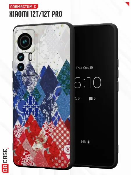 DACase Чехол на Xiaomi 12T12T Pro с принтом Россия