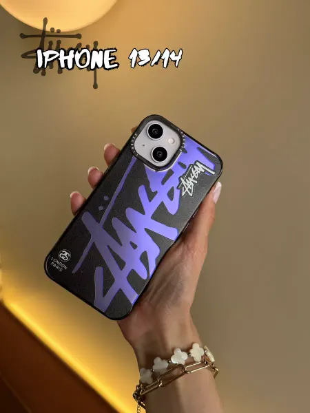 IPAK Чехол для iPhone 13 14 с принтом STUSSY стусси