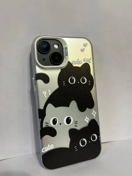 Чехол на телефон с котиками для iPhone 13 14