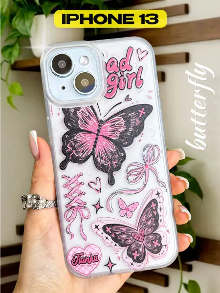 1A-Case Чехол на iphone 13 с бабочкой