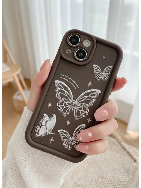 CRAZY CAT Чехол на iphone 13 mini Бабочка (2)