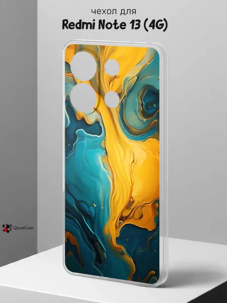 QuestCase Чехол на Redmi Note 13 (4G) с принтом Абстракция