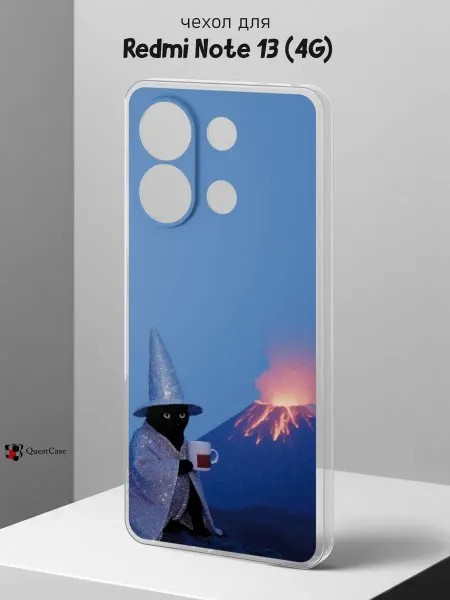 QuestCase Чехол на Redmi Note 13 (4G) с принтом Мем