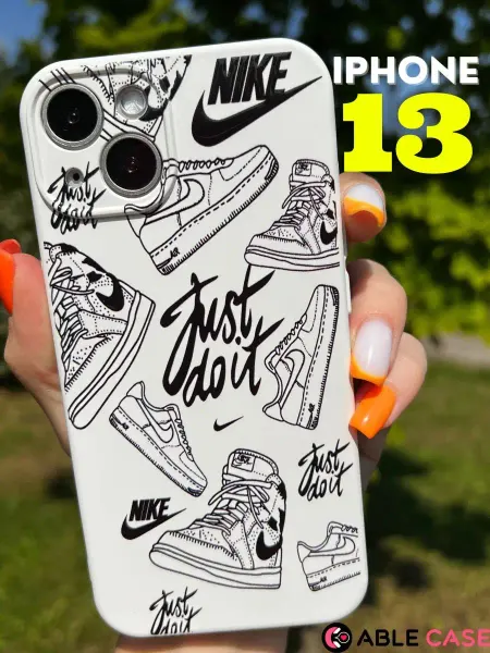 Able Case Чехол на iPhone 13 с принтом силиконовый