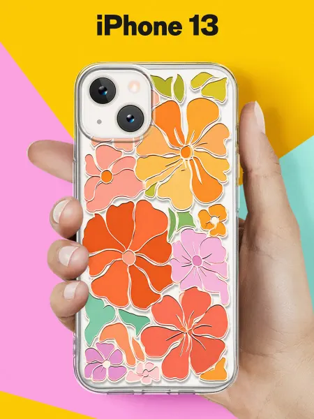 Andy&Paul Чехол на iPhone 13 с принтом Летний цветочный сад