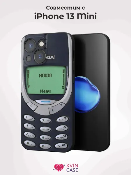 KVIN CASE Чехол на Apple iPhone 13 mini с принтом Телефон