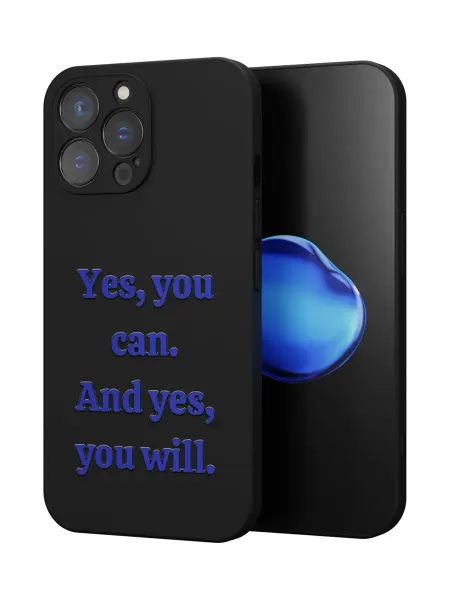 QuestCase Чехол на Apple iPhone 13 Pro Max с принтом Надпись
