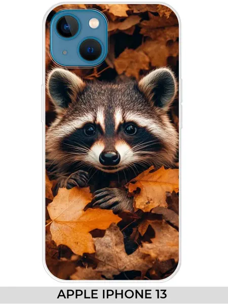 NOOTO Чехол на Apple iPhone 13 (для Айфон 13) с енотом