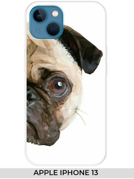 NOOTO Чехол на Apple iPhone 13 мопс