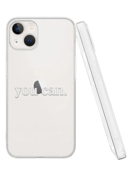 QuestCase Чехол на Apple iPhone 13 с принтом Мотивация