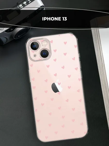 Avocase Чехол на iPhone 13 с сердечками