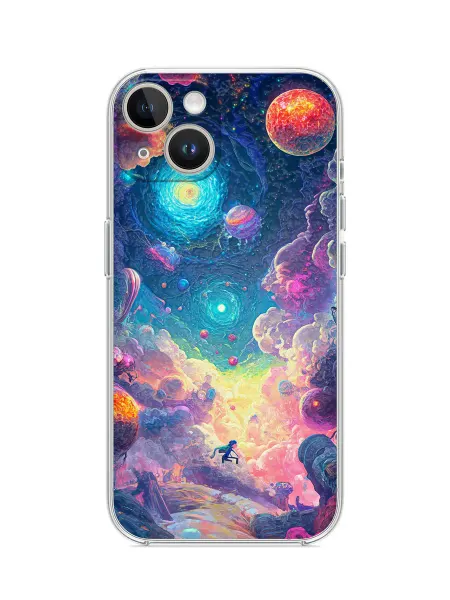 Bysnika Чехол на iPhone 13 принт Космос