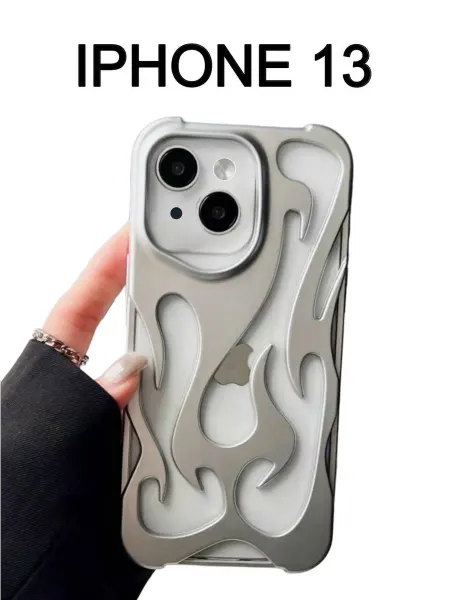 CASE HOUSE Чехол на iPhone 13 эффект металлик