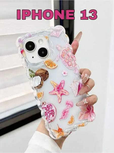 CASE HOUSE Чехол на iPhone 13 силиконовый морской