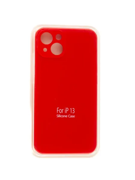 NoName Чехол-накладка для iPhone 13 SILICONE CASE Защита камеры кра