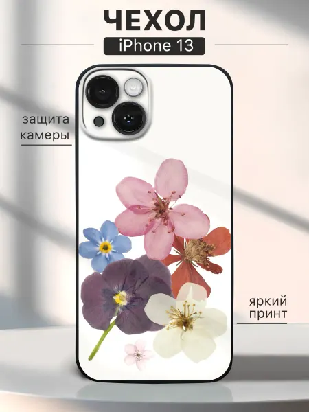 Case_Art Чехол на iPhone 13 Naturecore - цветочная