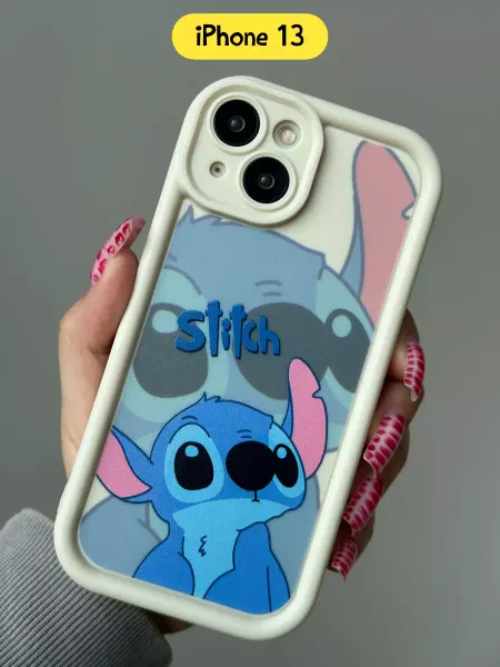 CaseLove Чехол на iPhone 13 с принтом Стич силиконовый
