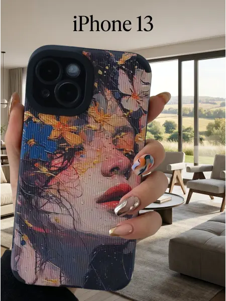 LA PRINT HOUSE Чехол на iPhone 13, с принтом "девушка-весна"