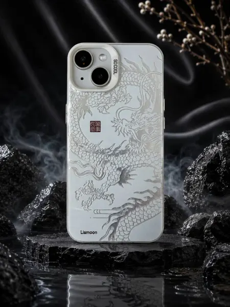 Liamoon Чехол на iPhone 13 с принтом Дракон